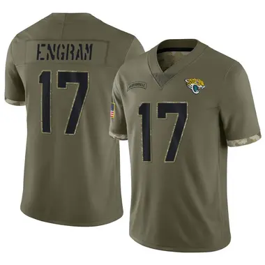 Men's Nike Jacksonville Jaguars Evan Engram 2022 Salute To Service Jersey - Olive Limited