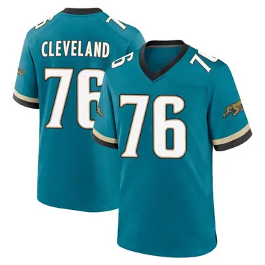 Men's Nike Jacksonville Jaguars Ezra Cleveland Prowler Throwback Jersey - Teal Game