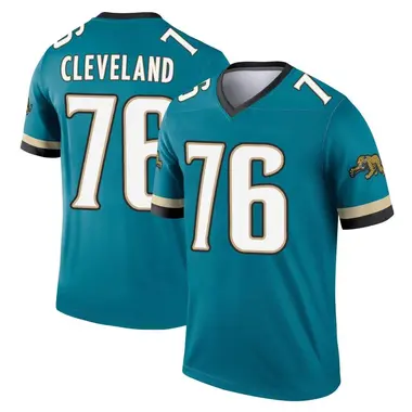 Men's Nike Jacksonville Jaguars Ezra Cleveland Prowler Throwback Jersey - Teal Legend