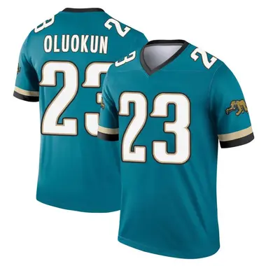 Men's Nike Jacksonville Jaguars Foyesade Oluokun Prowler Throwback Jersey - Teal Legend