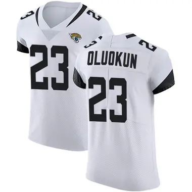 Men's Nike Jacksonville Jaguars Foyesade Oluokun Vapor Untouchable Road Jersey - White Elite