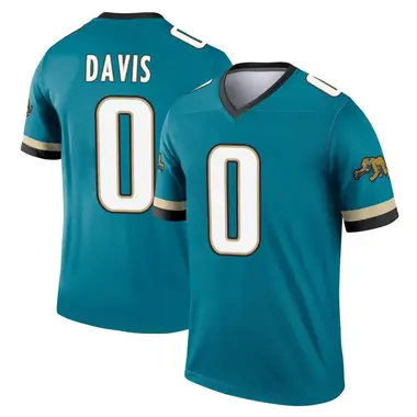 Men's Nike Jacksonville Jaguars Gabe Davis Prowler Throwback Jersey - Teal Legend