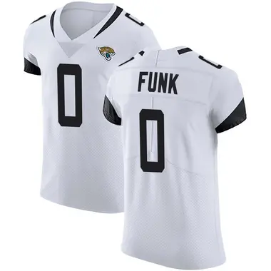 Men's Nike Jacksonville Jaguars Jake Funk Vapor Untouchable Road Jersey - White Elite