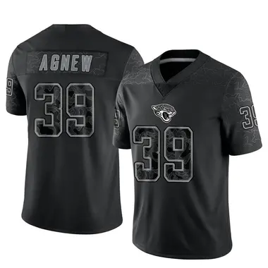 Men's Nike Jacksonville Jaguars Jamal Agnew Reflective Jersey - Black Limited