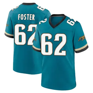 Men's Nike Jacksonville Jaguars Javon Foster Prowler Throwback Jersey - Teal Game