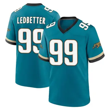 Men's Nike Jacksonville Jaguars Jeremiah Ledbetter Prowler Throwback Jersey - Teal Game