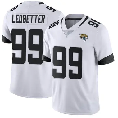 Men's Nike Jacksonville Jaguars Jeremiah Ledbetter Vapor Untouchable Jersey - White Limited