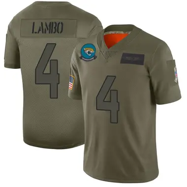 Men's Nike Jacksonville Jaguars Josh Lambo 2019 Salute to Service Jersey - Camo Limited