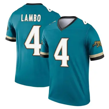 Men's Nike Jacksonville Jaguars Josh Lambo Prowler Throwback Jersey - Teal Legend