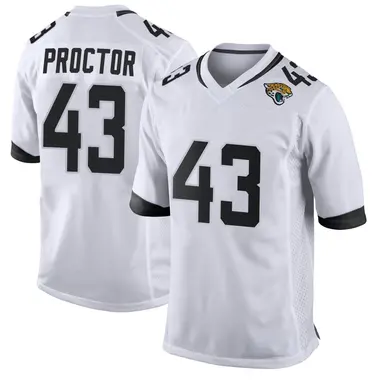 Men's Nike Jacksonville Jaguars Josh Proctor Jersey - White Game