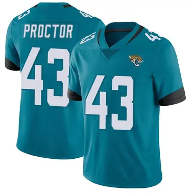 Men's Nike Jacksonville Jaguars Josh Proctor Vapor Untouchable Jersey - Teal Limited