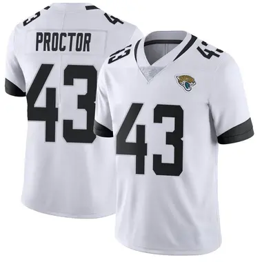 Men's Nike Jacksonville Jaguars Josh Proctor Vapor Untouchable Jersey - White Limited