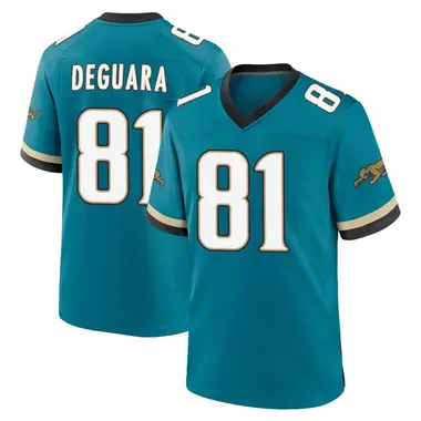 Men's Nike Jacksonville Jaguars Josiah Deguara Prowler Throwback Jersey - Teal Game