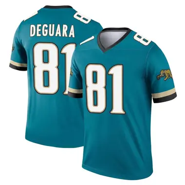 Men's Nike Jacksonville Jaguars Josiah Deguara Prowler Throwback Jersey - Teal Legend