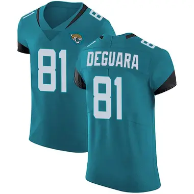 Men's Nike Jacksonville Jaguars Josiah Deguara Vapor Untouchable Alternate Jersey - Teal Elite