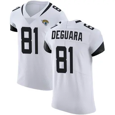 Men's Nike Jacksonville Jaguars Josiah Deguara Vapor Untouchable Road Jersey - White Elite