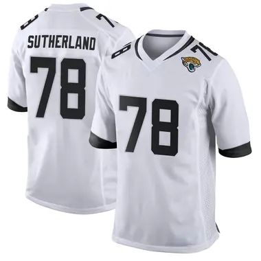 Men's Nike Jacksonville Jaguars Keaton Sutherland Jersey - White Game