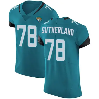 Men's Nike Jacksonville Jaguars Keaton Sutherland Vapor Untouchable Alternate Jersey - Teal Elite