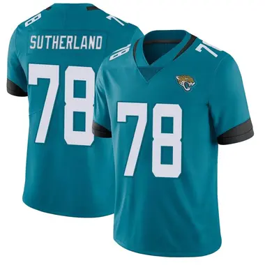 Men's Nike Jacksonville Jaguars Keaton Sutherland Vapor Untouchable Jersey - Teal Limited