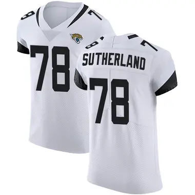 Men's Nike Jacksonville Jaguars Keaton Sutherland Vapor Untouchable Road Jersey - White Elite