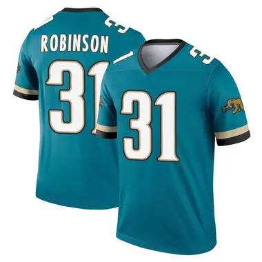 Men's Nike Jacksonville Jaguars Keilan Robinson Prowler Throwback Jersey - Teal Legend