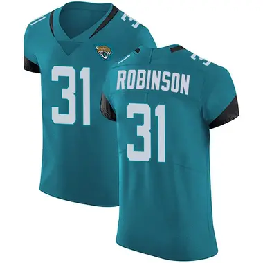 Men's Nike Jacksonville Jaguars Keilan Robinson Vapor Untouchable Alternate Jersey - Teal Elite