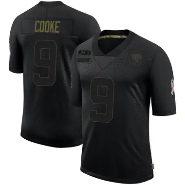 Men's Nike Jacksonville Jaguars Logan Cooke 2020 Salute To Service Jersey - Black Limited