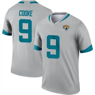 Men's Nike Jacksonville Jaguars Logan Cooke Silver Inverted Jersey - Legend