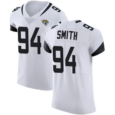 Men's Nike Jacksonville Jaguars Maason Smith Vapor Untouchable Road Jersey - White Elite