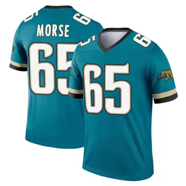 Men's Nike Jacksonville Jaguars Mitch Morse Prowler Throwback Jersey - Teal Legend