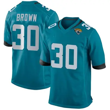 Men's Nike Jacksonville Jaguars Montaric Brown Jersey - Teal Game