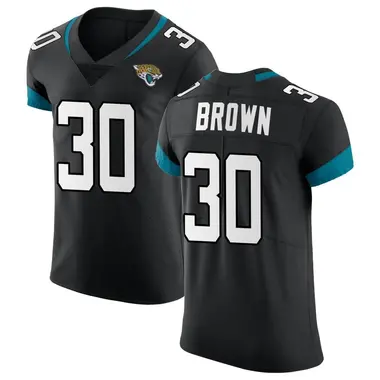 Men's Nike Jacksonville Jaguars Montaric Brown Vapor Untouchable Jersey - Black Elite