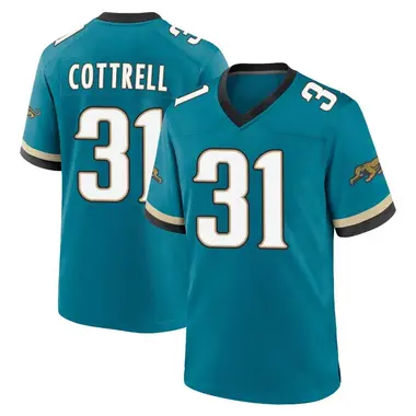 Men's Nike Jacksonville Jaguars Nathan Cottrell Prowler Throwback Jersey - Teal Game