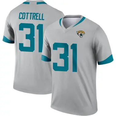 Men's Nike Jacksonville Jaguars Nathan Cottrell Silver Inverted Jersey - Legend