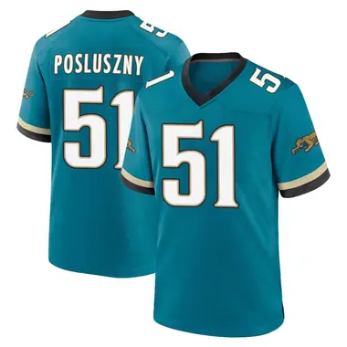 Men's Nike Jacksonville Jaguars Paul Posluszny Prowler Throwback Jersey - Teal Game