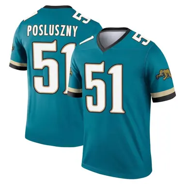 Men's Nike Jacksonville Jaguars Paul Posluszny Prowler Throwback Jersey - Teal Legend