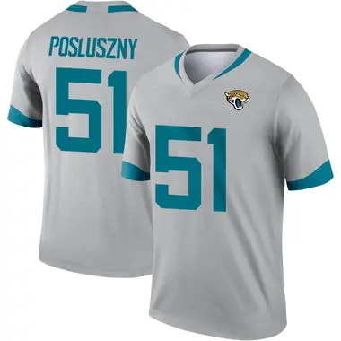 Men's Nike Jacksonville Jaguars Paul Posluszny Silver Inverted Jersey - Legend