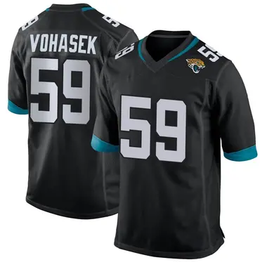 Men's Nike Jacksonville Jaguars Raymond Vohasek Jersey - Black Game