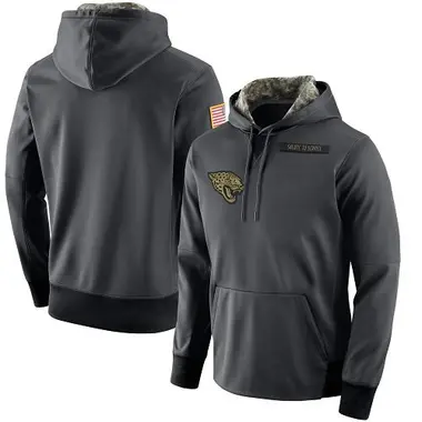 Men's Nike Jacksonville Jaguars Salute to Service Player Performance Hoodie - Anthracite