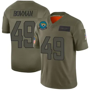 Men's Nike Jacksonville Jaguars Shawn Bowman 2019 Salute to Service Jersey - Camo Limited