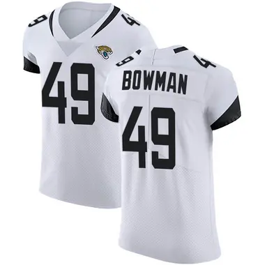 Men's Nike Jacksonville Jaguars Shawn Bowman Vapor Untouchable Road Jersey - White Elite