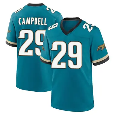 Men's Nike Jacksonville Jaguars Tevaughn Campbell Prowler Throwback Jersey - Teal Game