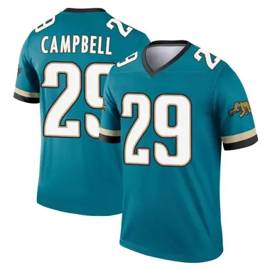 Men's Nike Jacksonville Jaguars Tevaughn Campbell Prowler Throwback Jersey - Teal Legend