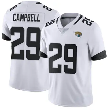 Men's Nike Jacksonville Jaguars Tevaughn Campbell Vapor Untouchable Jersey - White Limited