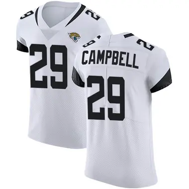 Men's Nike Jacksonville Jaguars Tevaughn Campbell Vapor Untouchable Road Jersey - White Elite