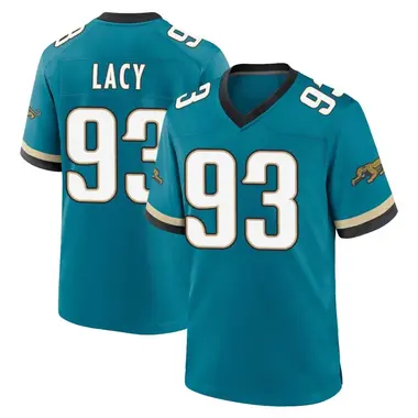 Men's Nike Jacksonville Jaguars Tyler Lacy Prowler Throwback Jersey - Teal Game