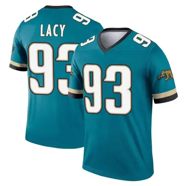 Men's Nike Jacksonville Jaguars Tyler Lacy Prowler Throwback Jersey - Teal Legend