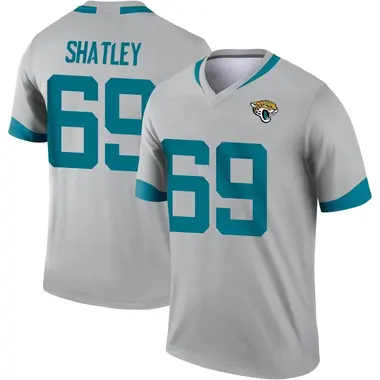 Men's Nike Jacksonville Jaguars Tyler Shatley Silver Inverted Jersey - Legend