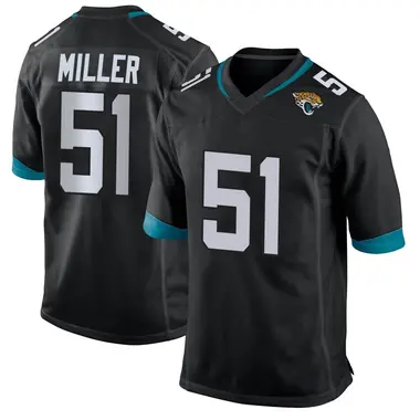 Men's Nike Jacksonville Jaguars Ventrell Miller Jersey - Black Game