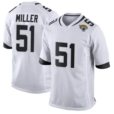 Men's Nike Jacksonville Jaguars Ventrell Miller Jersey - White Game